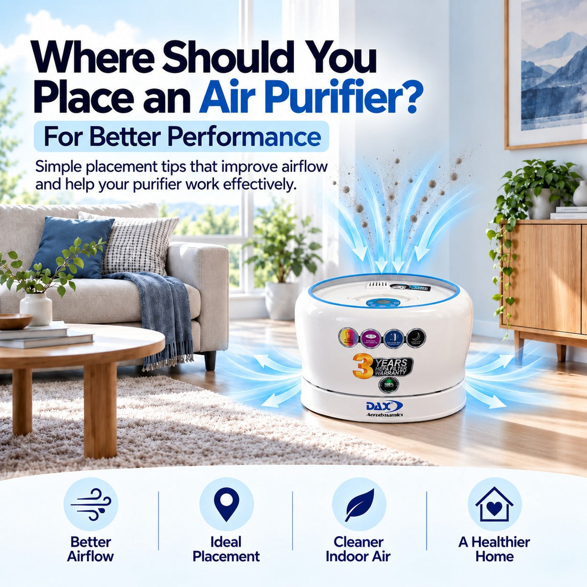 Where Should You Place an Air Purifier for Better Performance?