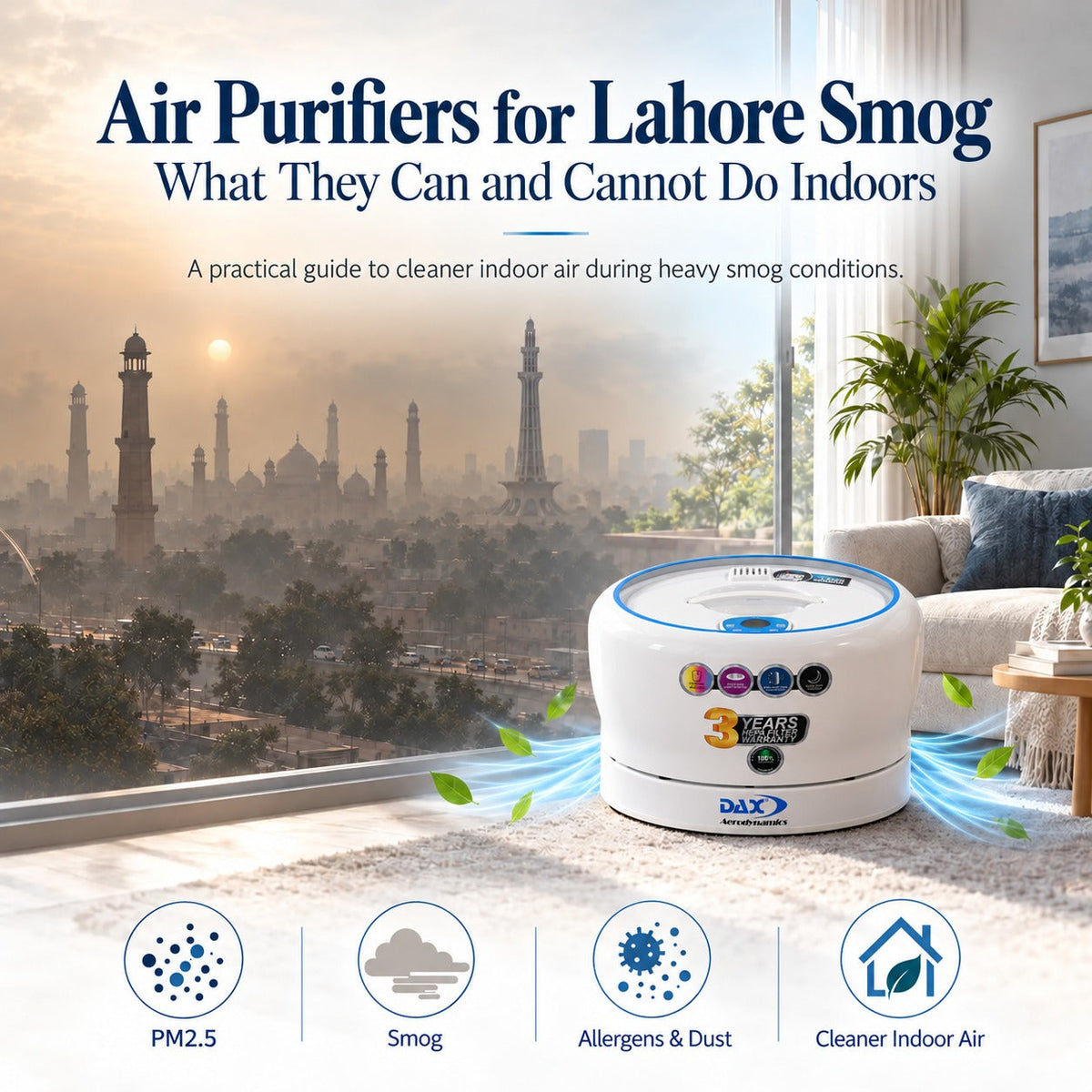 Air Purifiers for Lahore Smog: What They Can and Cannot Do Indoors